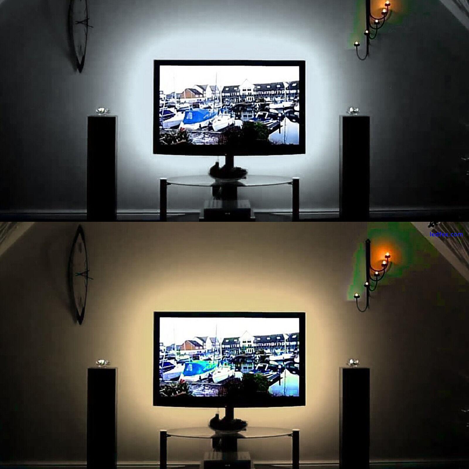 0.5m - 5m 2835 USB LED Strip Lights Tape TV Cabinet Kitchen Backlight Waterproof 2 