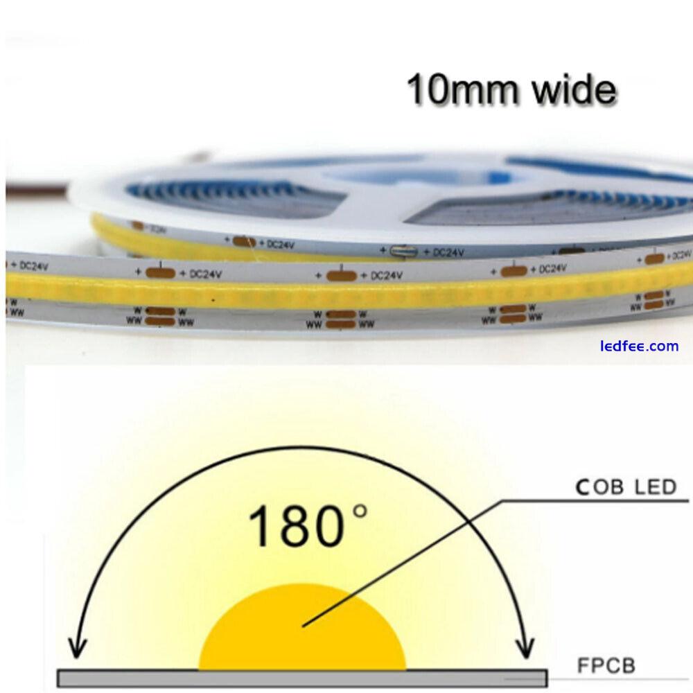 FOB CCT 608LED/m COB LED Strip light RA90 Flexible 12V 24V Dimmable double White 0 