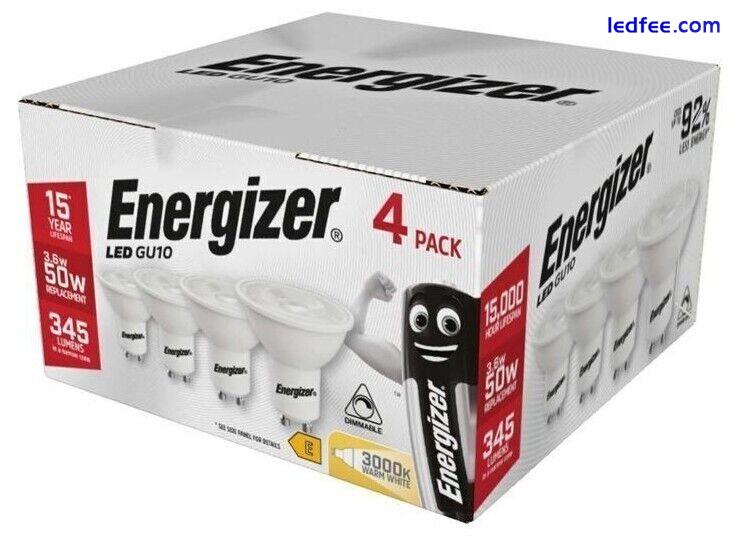 GU10 LED Bulb Spot light Lamps Warm Cool Day White Down Lights by ENERGIZER 4 