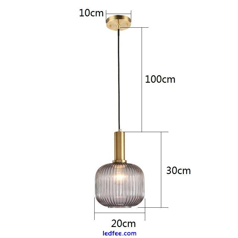 Glass Pendant Light Bar Lamp Kitchen LED Ceiling Light Room Chandelier Lighting 0 