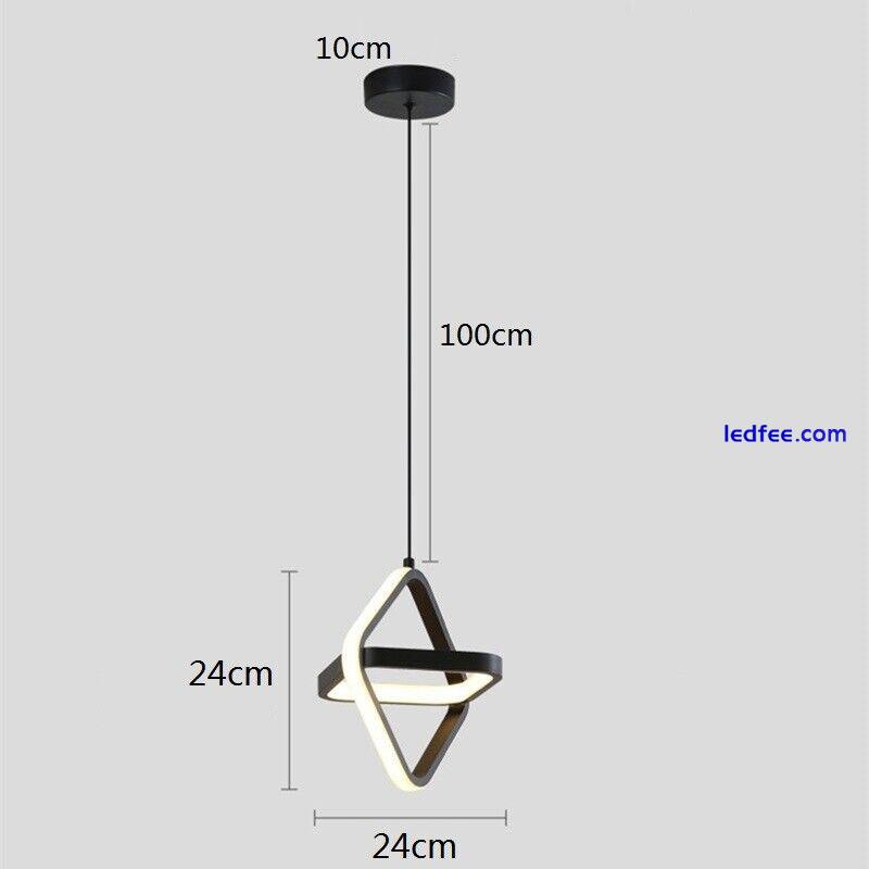 Kitchen LED Lamp Bar Black Pendant Light Bedroom Pendant Lighting Ceiling Lights 0 