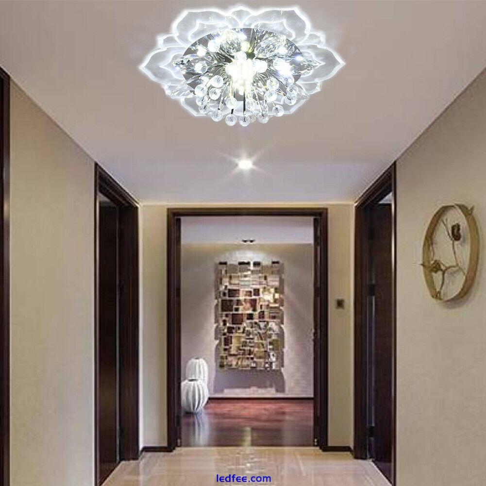 9W MODERN CRYSTAL LED CEILING LIGHT FIXTURE PENDANT LAMP LIGHTING CHANDELIER 1 