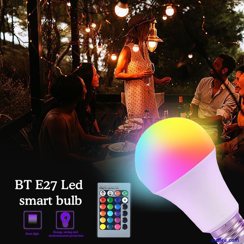 RGBW LED Light Bulb 16 Color Changing Dimmable E27 Lamp With Remote Control DIY 0 