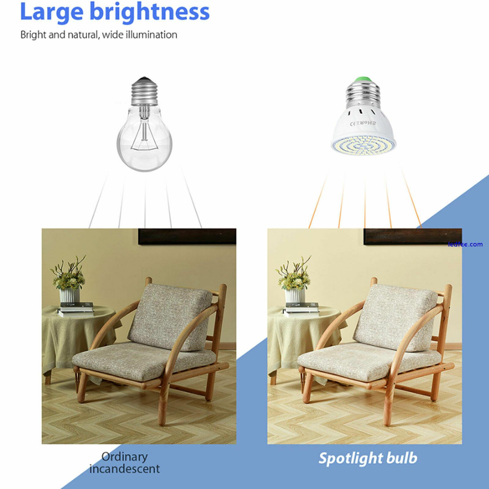 GU10 MR16 LED Spotlights 4W 5W 6W 230V SMD Bulbs White Spot Light Lamps for Home 3 