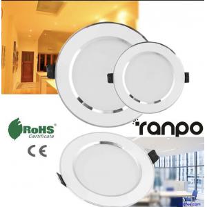 Recessed 7W LED Ceiling Down Lights  Slim Bathroom Flat Panel Spot Light Round