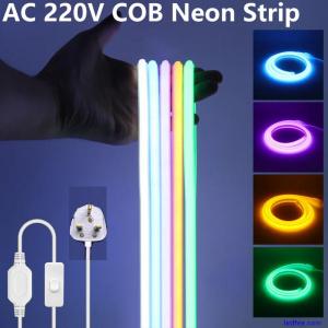 Neon COB LED Strip 220V 230V High Density Flexible Kitchen Room Tape Rope Lights