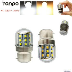 Mini B22 LED Corn Light Bulbs 4W T26 2835 SMD Lamp Refrigerator Kitchen Decor BC