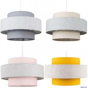 Ceiling Light Shade 2 Tier Cot...