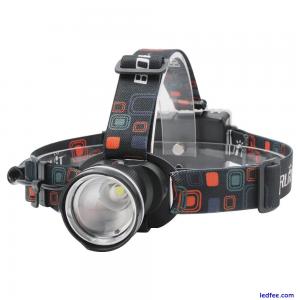 Superbright LED Headlamp USB  Zoomable Headlight Camping Head Torch Flashlight