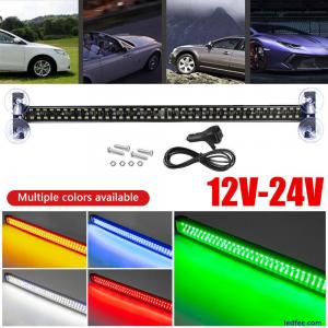 80LED Car Emergency Strobe Light Bar Flash Patterns Traffic Warning Hazard Light