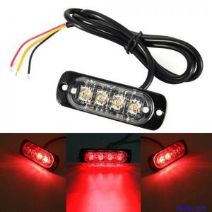 Red LED Car Truck Strobe Light Bar High Visibility Hazard Flashing Lamp