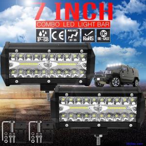 2X7&apos;&apos; LED Light Bar 240W Offroad Fog/Driving Lights LED Pods Waterproof UTV AT  