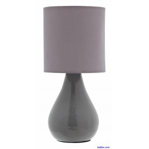 Argos Home Ceramic Table Desk Lamp - Grey 8793209 R