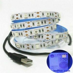 USB 5V 12V UV led strip light 395-405nm 5050 30led/m Flexible blacklight string