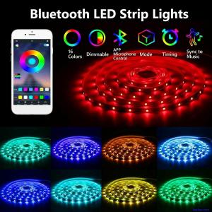 1M-5M LED Strip Lights USB 5050 RGB Color Light TV Bluetooth Control Lighting UK