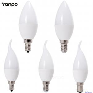 E27 E14 B22 B15 Dimmable LED Candle Light Bulbs Screw  3W Lamp 220V White Lamps