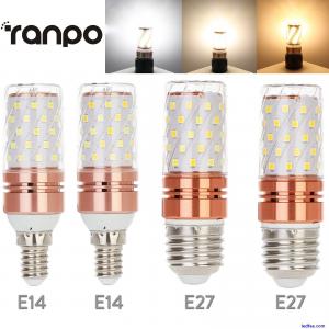 E14 E27 LED Corn Bulb Light 20W 16W 12W 3 Colors 220V 2835SMD Lamp High Power BC