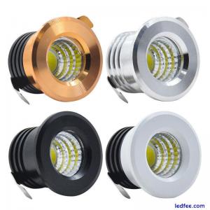 10× Mini 3W COB Recessed LED Cabinet Spot Light Lamp Ceiling Downlight 110V 220V