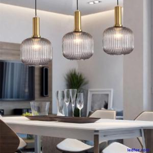 Glass Pendant Light Bar Lamp Kitchen LED Ceiling Light Room Chandelier Lighting