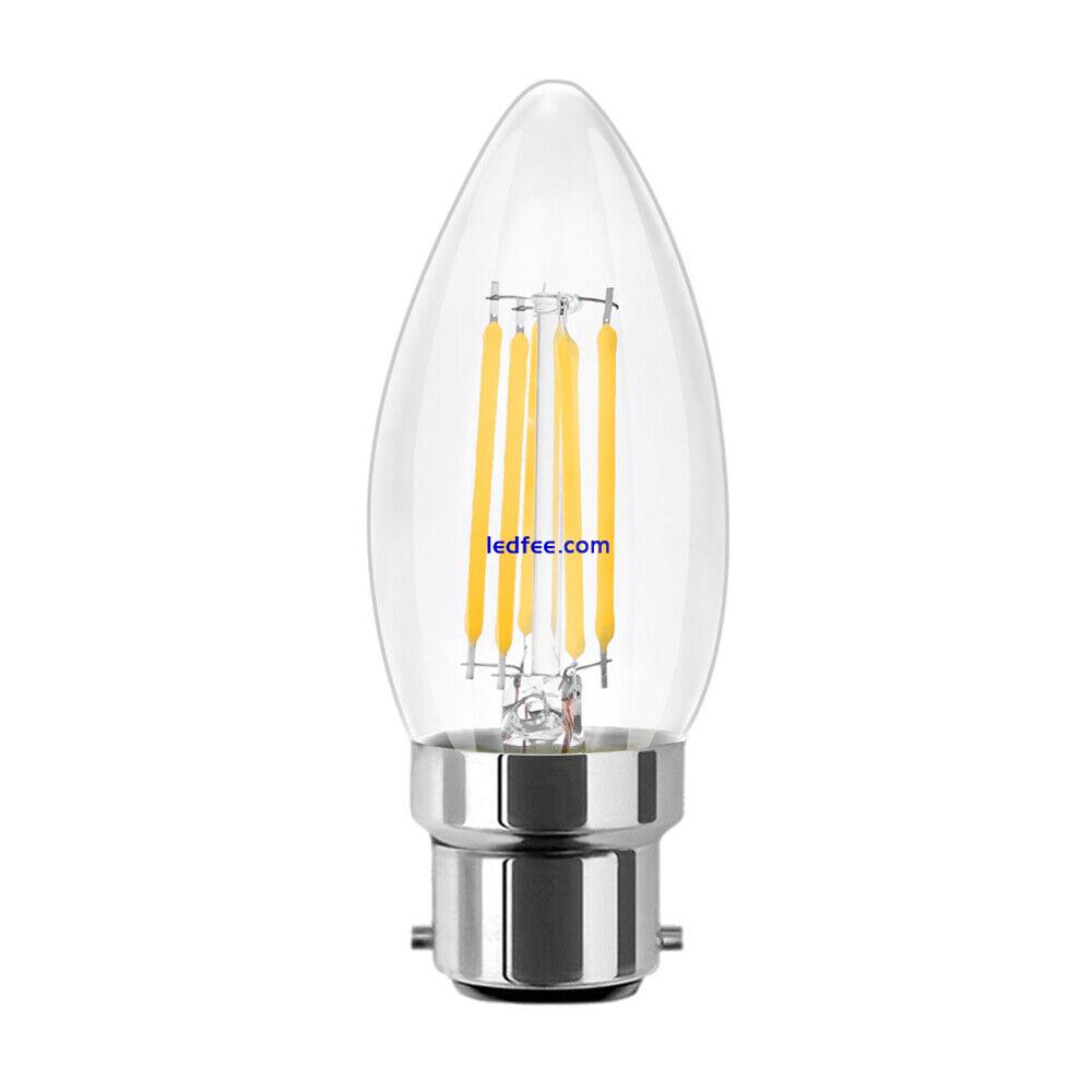 LED Filament Bulbs E14 E27 B15 B22 Dimmable Clear Amber Glass Industrial Light 4 