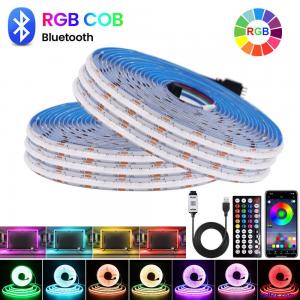 RGB COB LED Strip Lights 5050 RGB Light Colour Changing Cabinet TV USB Bluetooth
