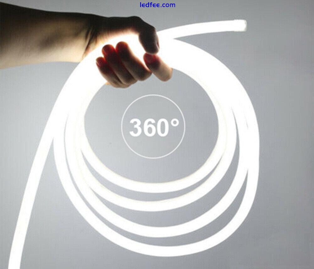360 Degree Glow flex Round LED Neon Rope light strip 220V 2835 waterproof lamp 1 