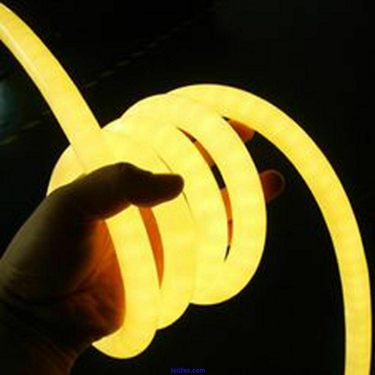 360 Degree Glow flex Round LED Neon Rope light strip 220V 2835 waterproof lamp 5 