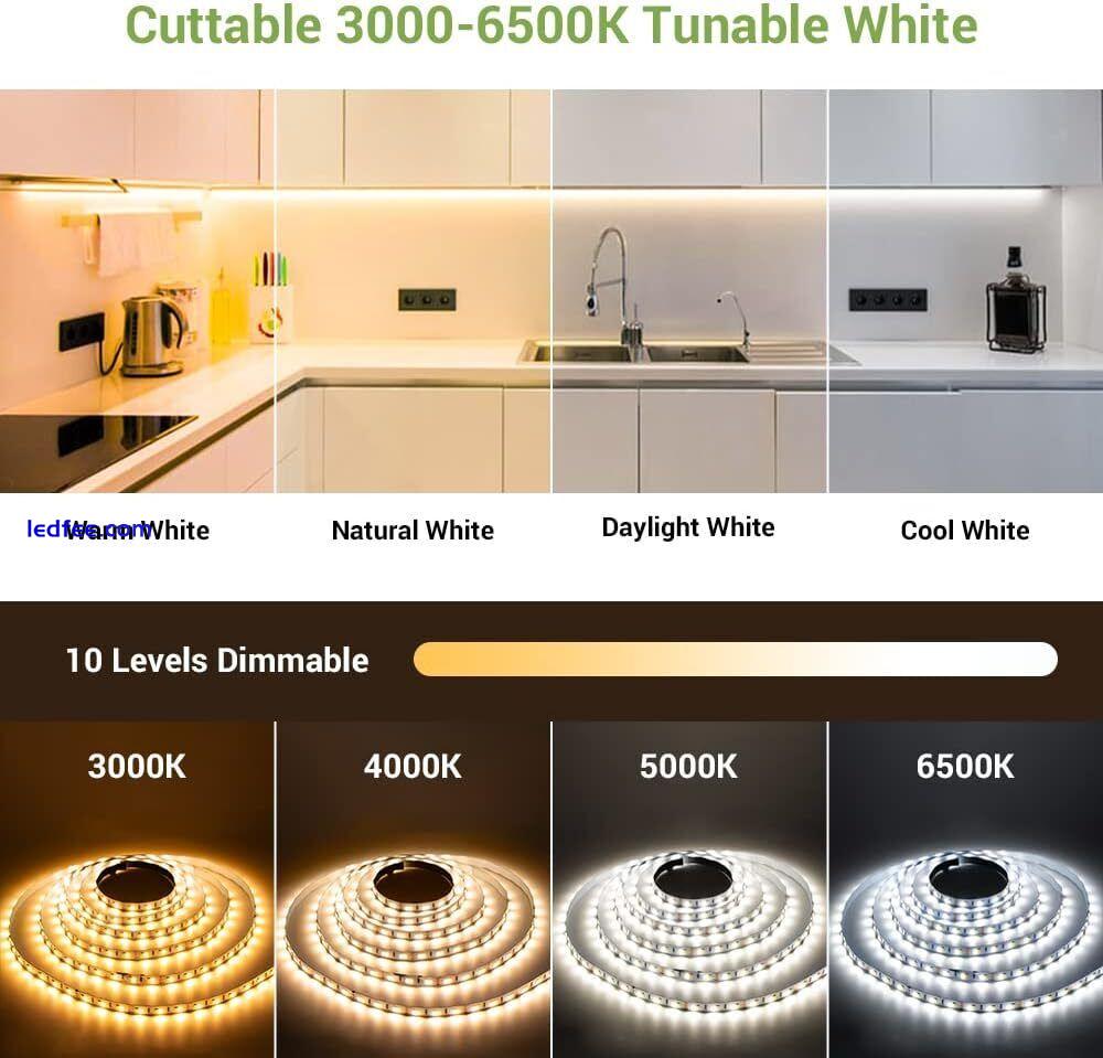 NOVOSTELLA 6M White LED Strip Lights Warm White Daylight Cool Soft 3000K-6500K 0 