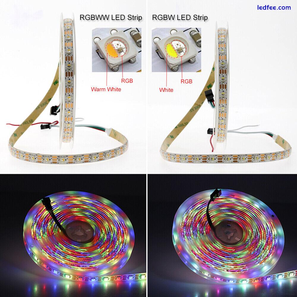 SK6812 RGBW RGBWW 4in1 WS2812B Individual Addressable RGBWW Led Strip Light LAMP 5 