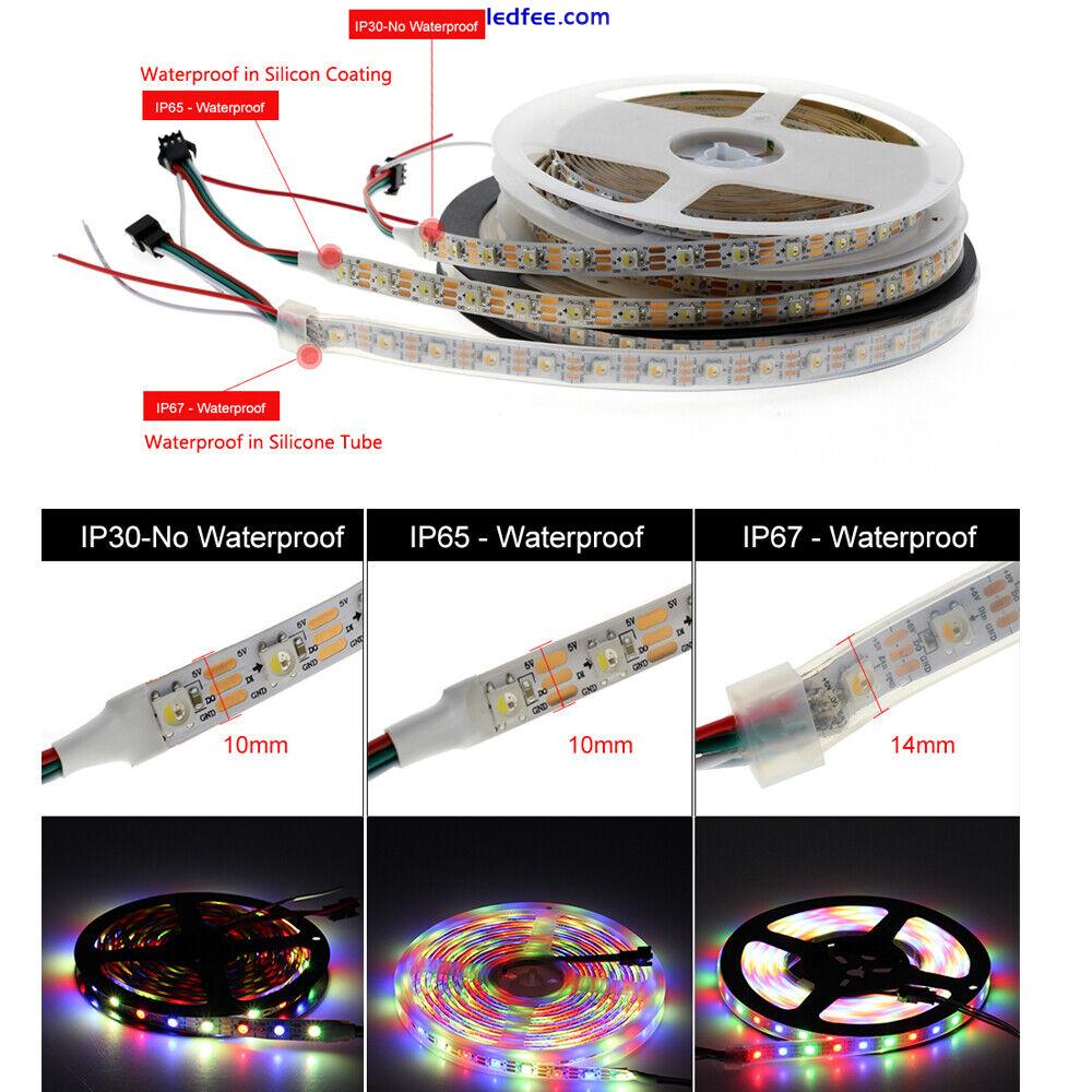 SK6812 RGBW RGBWW 4in1 WS2812B Individual Addressable RGBWW Led Strip Light LAMP 3 