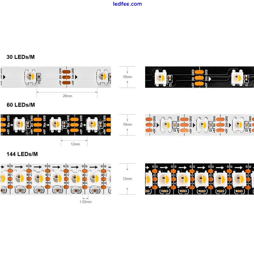 SK6812 RGBW RGBWW 4in1 WS2812B Individual Addressable RGBWW Led Strip Light LAMP 0 