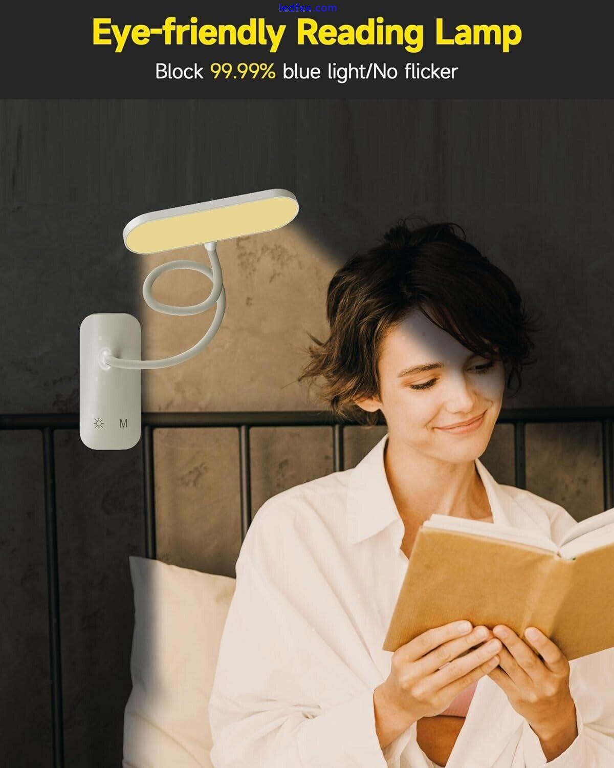 Rechargeable Clip-on Headboard Light 3 Color & Brightness Touch Control Flexi 0 