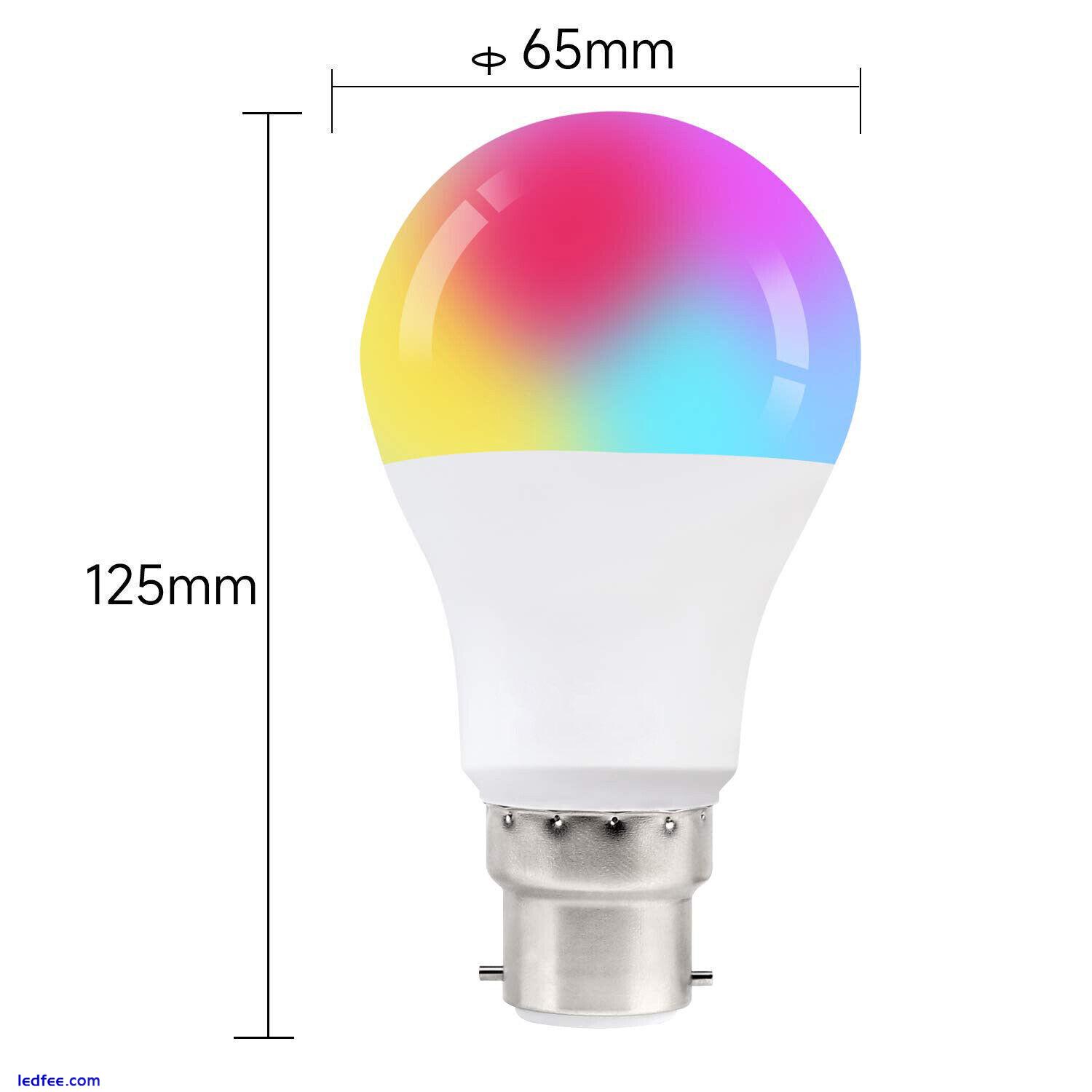 10W RGB Led Light Bulb 16Colour Changing Remote Controlled B22 Bayonet Lamp 1 