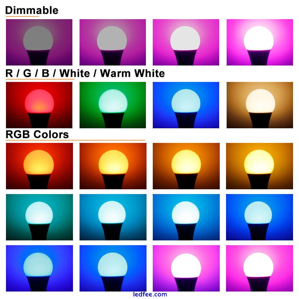 10W RGB Led Light Bulb 16Colour Changing Remote Controlled B22 Bayonet Lamp 5 