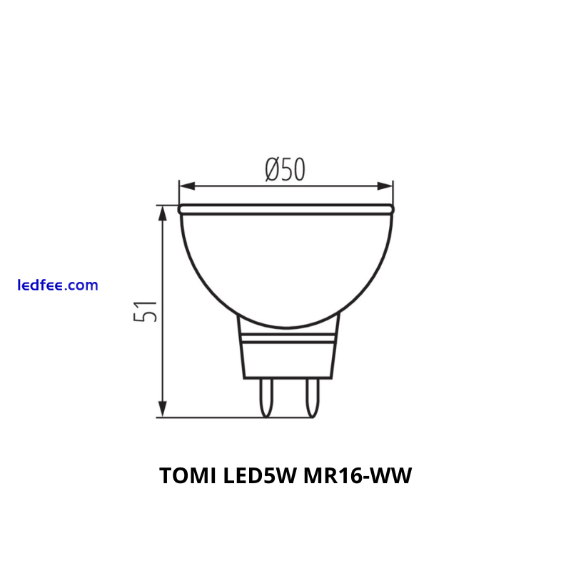 LED Spotlight TOMI 7W MR16 Light Bulb Downlight Lighting  0 