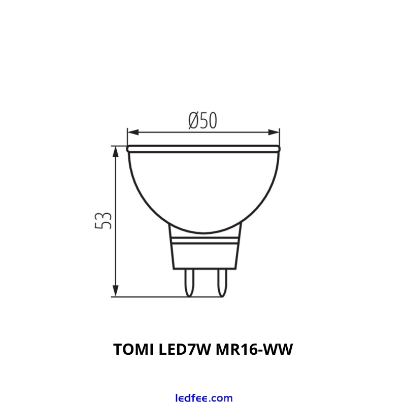 LED Downlight Spotlight 7W 5W MR16 Bulb Warm Cool White Lighting A+ 0 