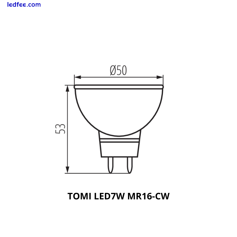 LED Downlight Spotlight 7W 5W MR16 Bulb Warm Cool White Lighting A+ 1 