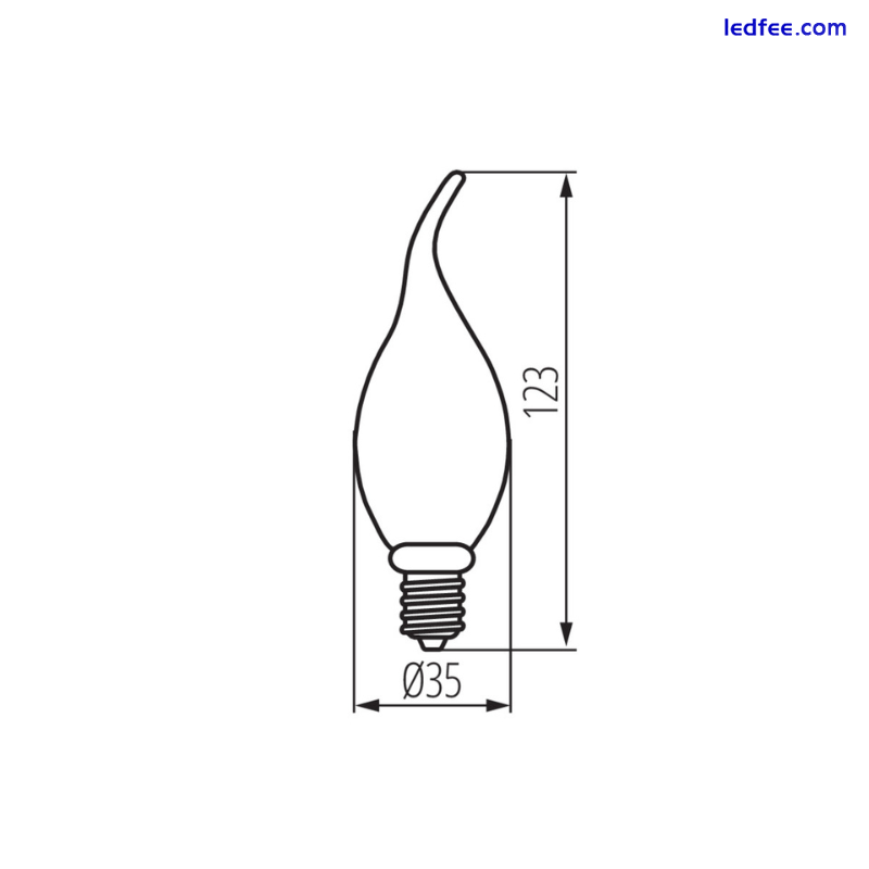 Antique LED Vintage Bulb Decor 5W C35T G125 G95 ST64 E14 E27 Super Warm 4 