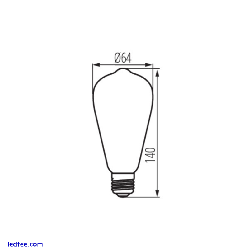 Antique LED Vintage Bulb Decor 5W C35T G125 G95 ST64 E14 E27 Super Warm 5 