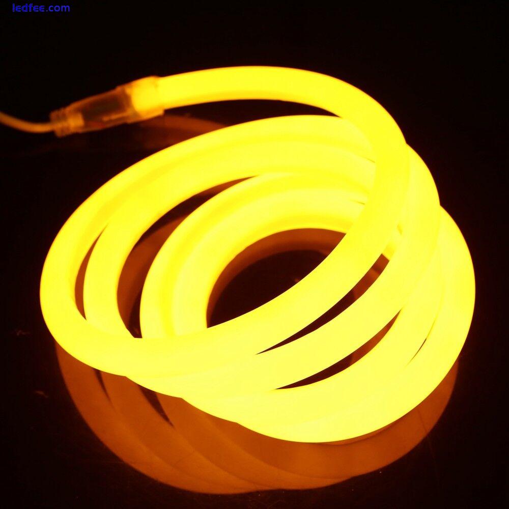 Round LED Flexible Strip Light 220V 230V 2835 LED Neon Tube IP67 Waterproof Rope 0 