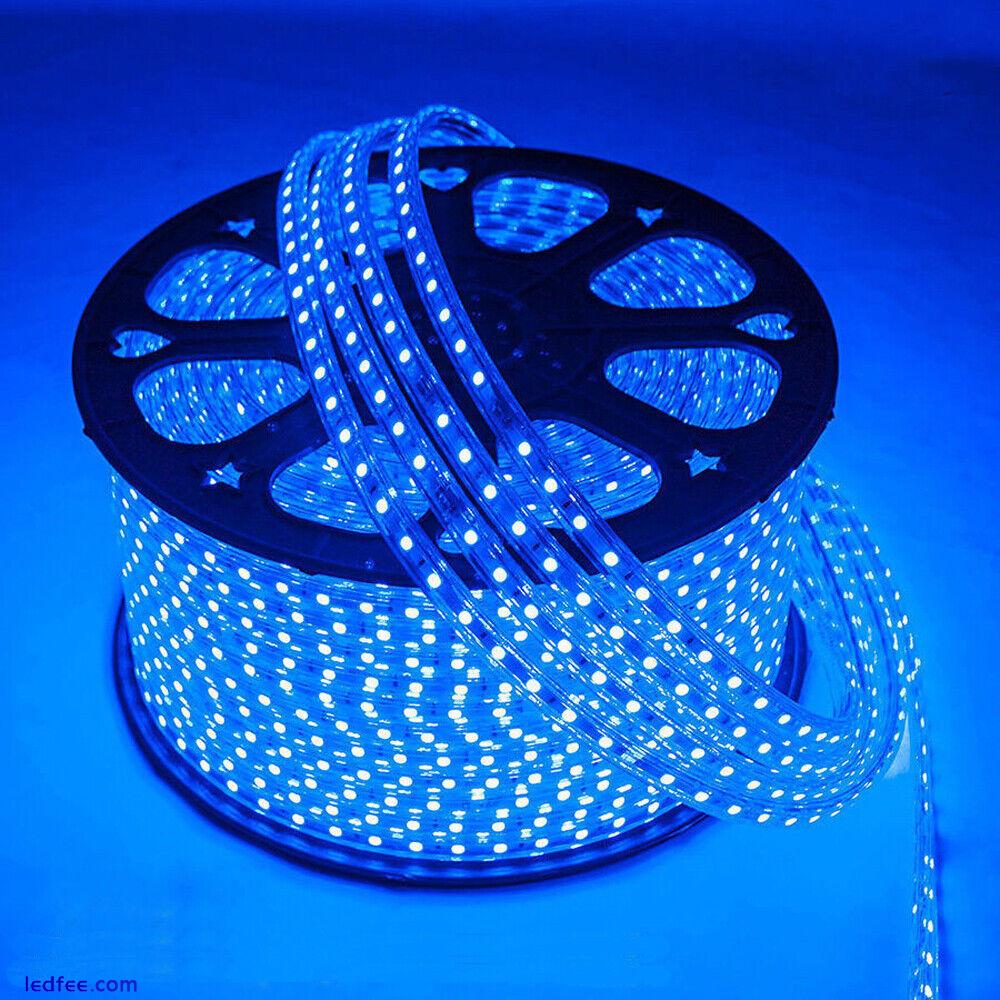 LED Strip 220V 240V IP67 Waterproof 5050 Commercial Lights Rope White Warm, Blue 0 