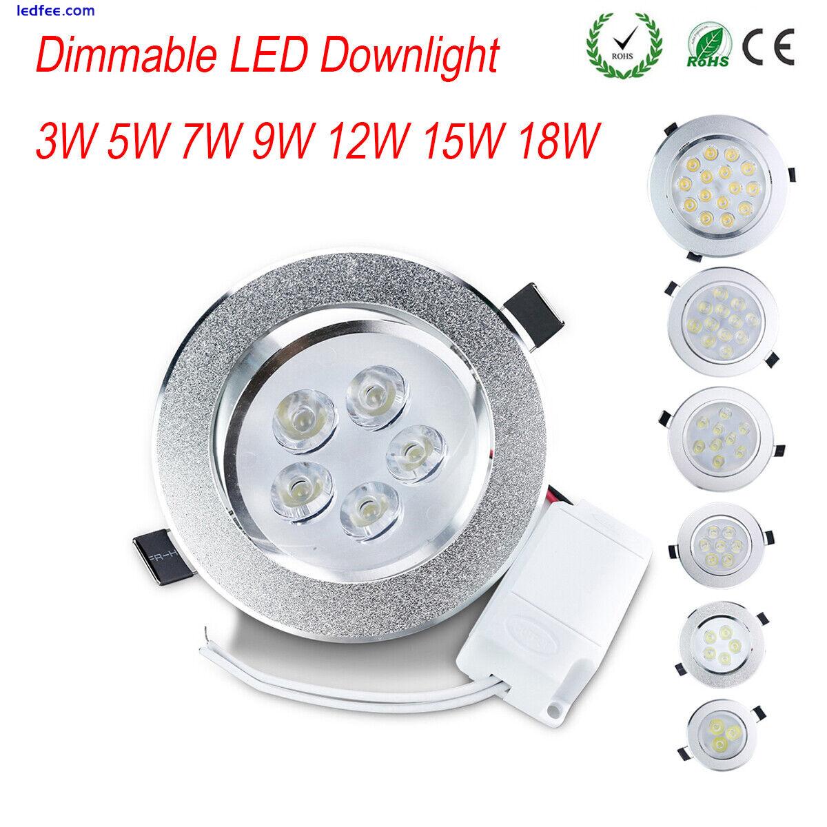 LED Downlight Dimmable 3W 5W 7W 9W 12W 15W 18W Ceiling Light Recessed Spot Lamp  0 