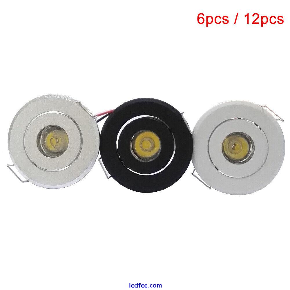 6/12pcs Cabinet Light 1W MINI High Power Recessed Led Downlight with LED Driver  0 