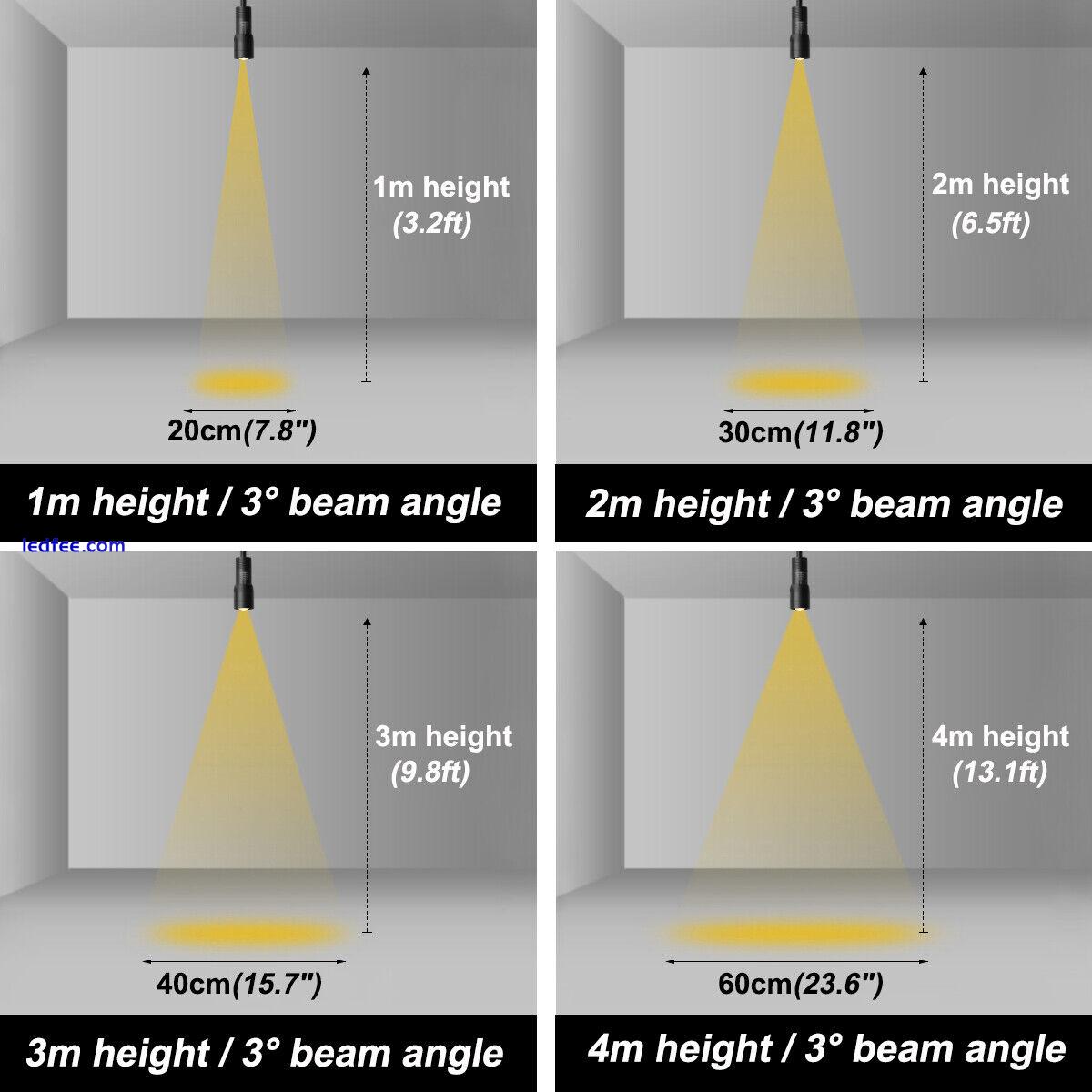 COB LED L Type Track Light Exhibition Show Spotlight Zoom Ceiling Lamp Fixture 2 