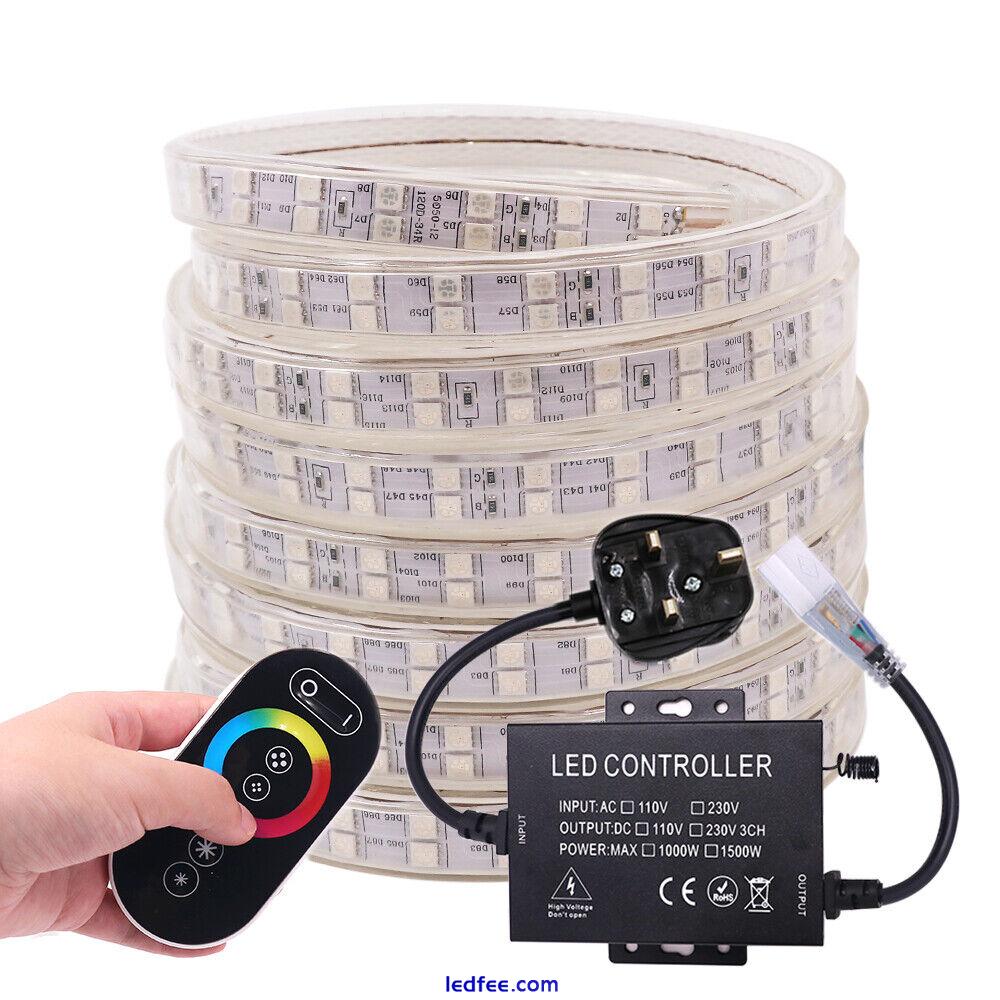 RGB Colour Changing LED Strip 220V 5050 IP67 Waterproof Commercial Rope Lights 2 