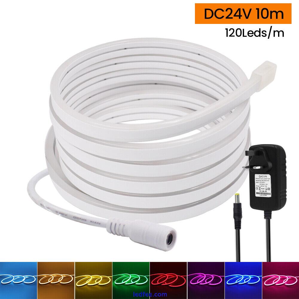 0.5M-20M LED Neon Flex Lights 24V Waterproof 2835 Light Strip Flexible Bar Sign 0 