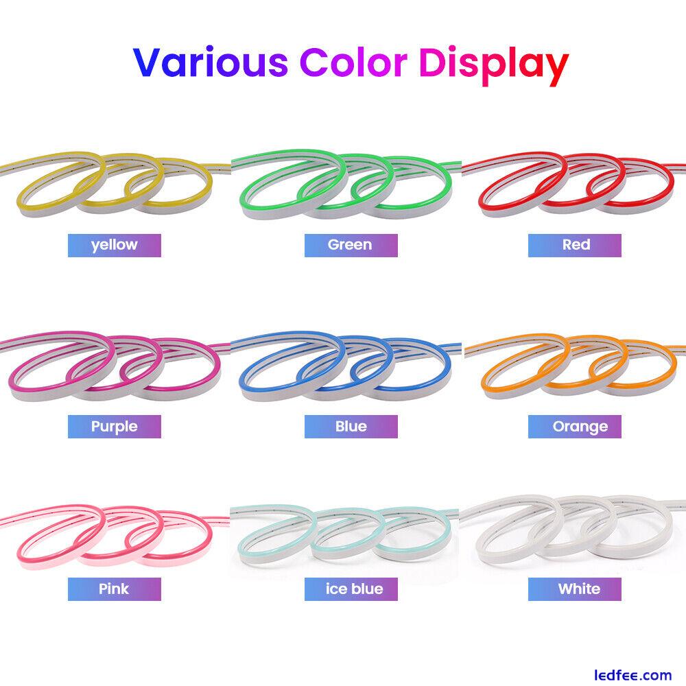 0.5M-20M LED Neon Flex Lights 24V Waterproof 2835 Light Strip Flexible Bar Sign 4 