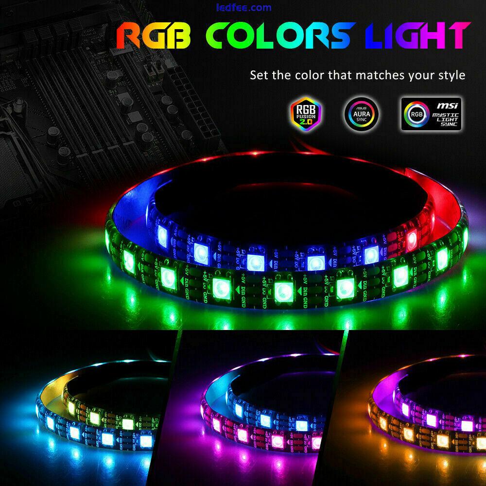 1-3m ARGB 5V Addressable Rainbow LED Strip light 3PIN Computer Case Tape Light 3 