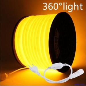 360 Degree Glow flex Round LED Neon Rope light strip 220V 2835 waterproof lamp