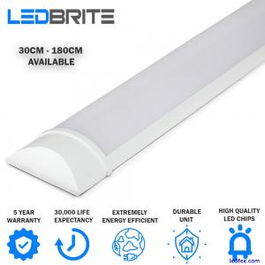 LED Batten Light 4000K White Light Fluorescent Strip Light Slim Fitting LEDBRITE